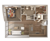Skyline at Midtown A5 Floorplan Skyline at Midtown A5 Floorplan